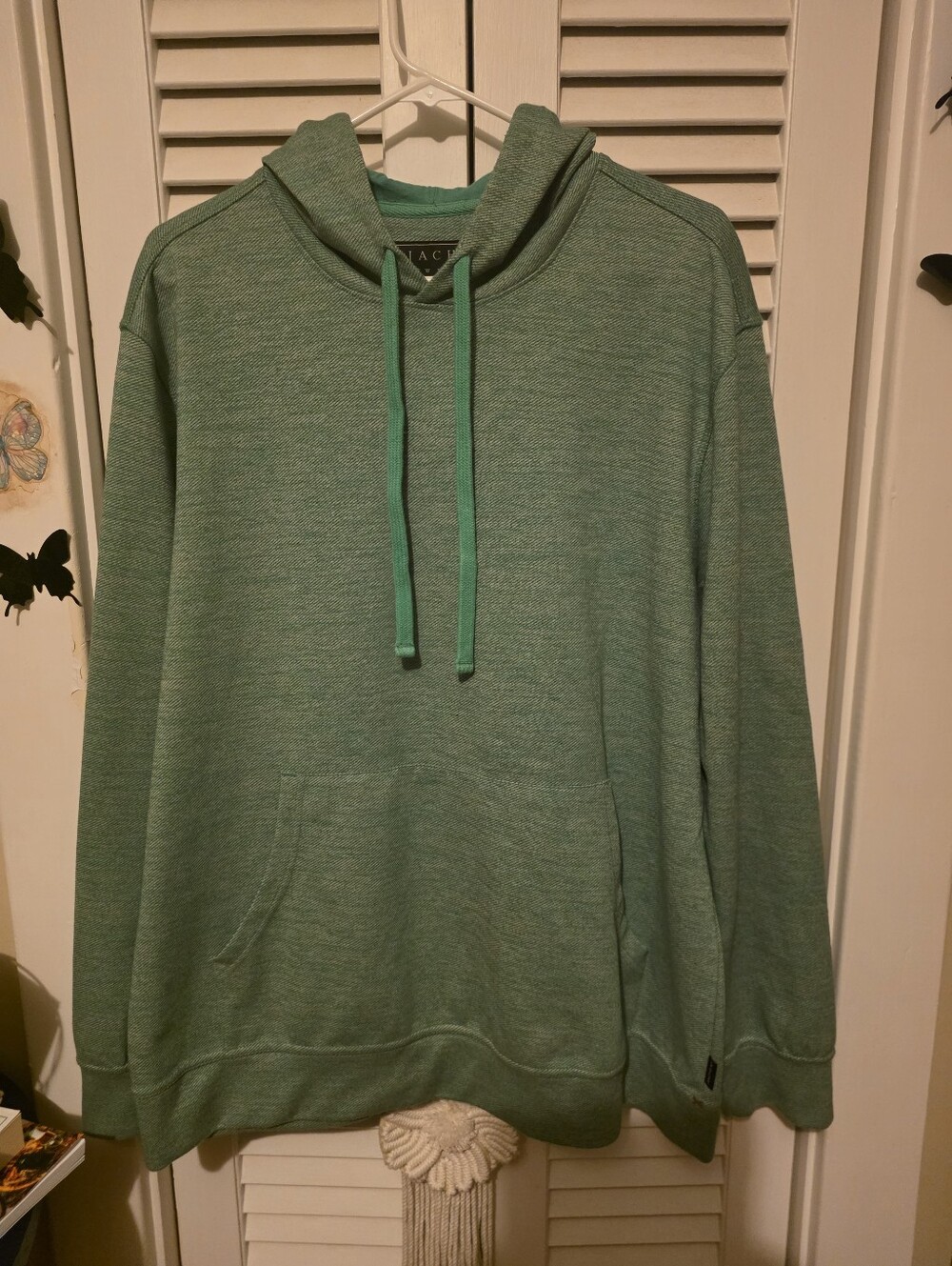 Jachs New York Men's Seafoam Green Pullover Hoodie with Front Pocket